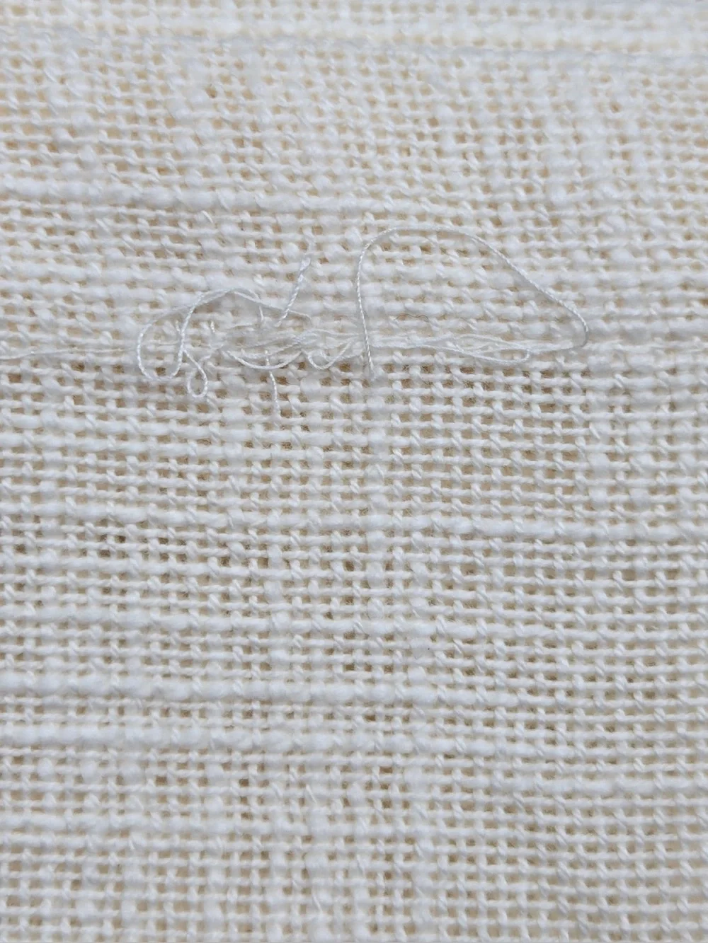 QUINCE Set Of 2 48x96 Cotton Sheer Curtains Ivory 0744
